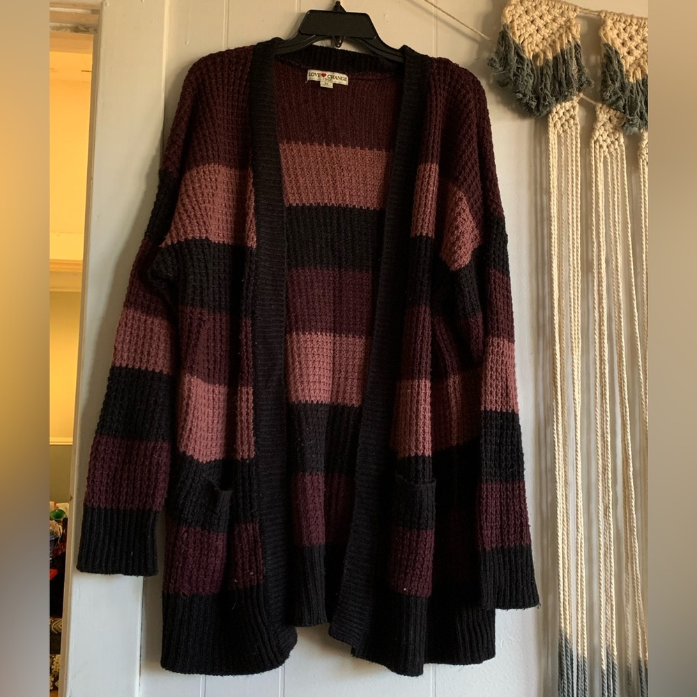 Warm knitted cardigan